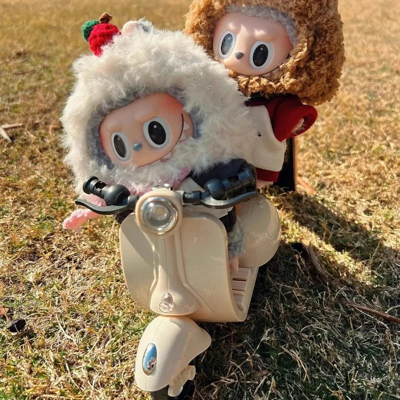 Ride in Style! Labubu Doll's Electric Motorcycle – The Ultimate DIY Gift with Lights & Sounds!