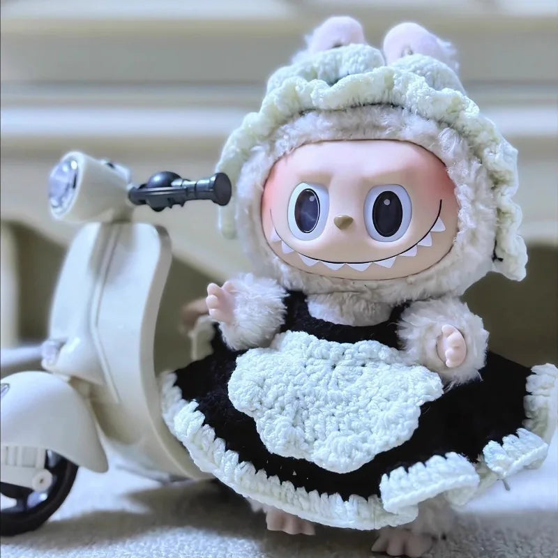 Ride in Style! Labubu Doll's Electric Motorcycle – The Ultimate DIY Gift with Lights & Sounds!