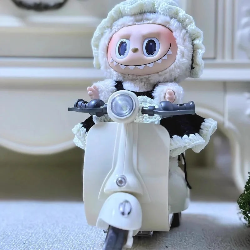 Ride in Style! Labubu Doll's Electric Motorcycle – The Ultimate DIY Gift with Lights & Sounds!