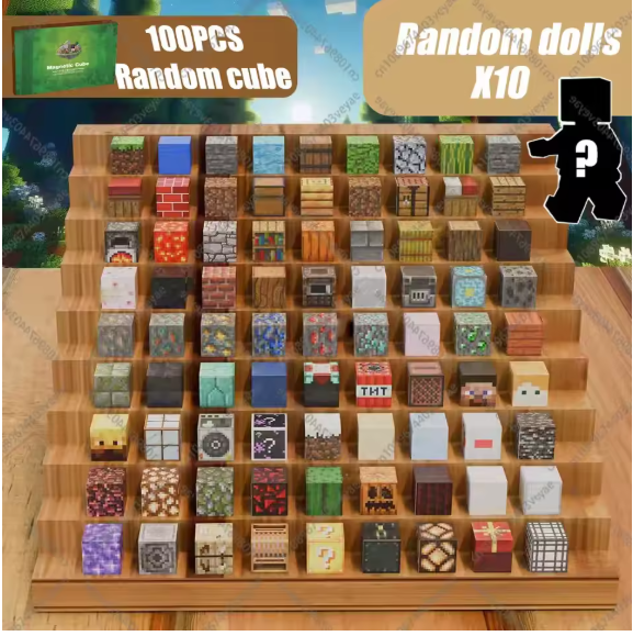 Mine World Magnetic Blocks for Creative Kids