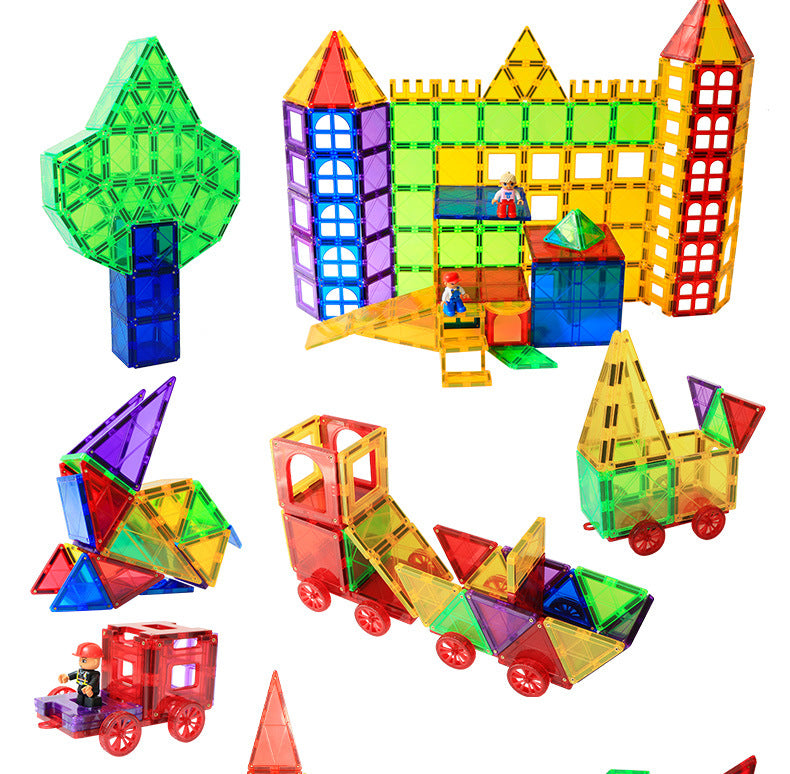 Magnetic Tiles Building Game for Creative Kids on the Go