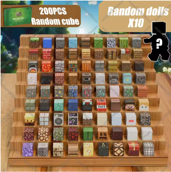 Mine World Magnetic Blocks for Creative Kids