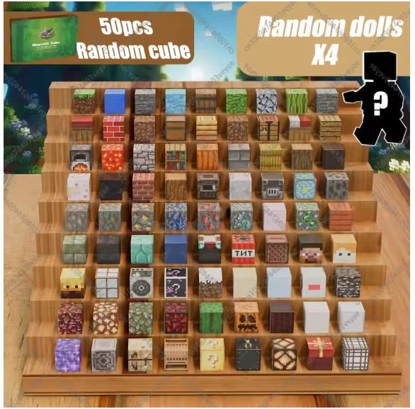 Mine World Magnetic Blocks for Creative Kids