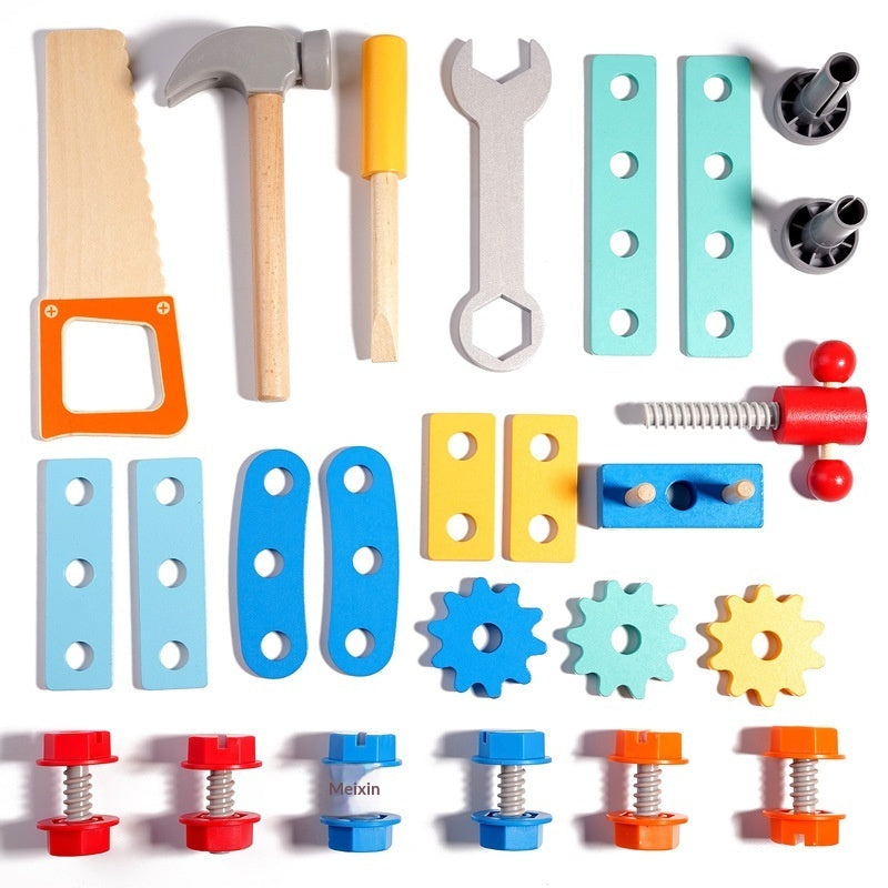 Montessori Wooden Busy Board Toolbox for Smart Little Hands