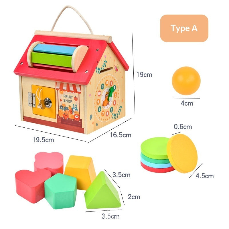 Montessori Wooden Busy Board Toolbox for Smart Little Hands