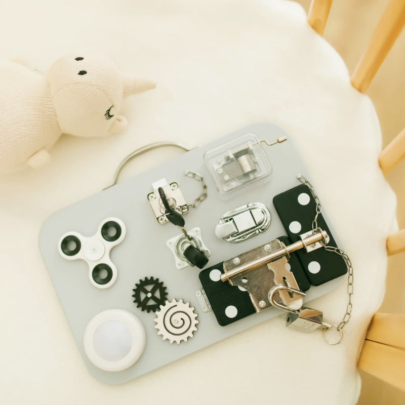 Montessori Busy Board for Curious Little Hands